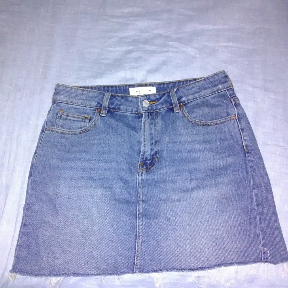 Jean mini skirt